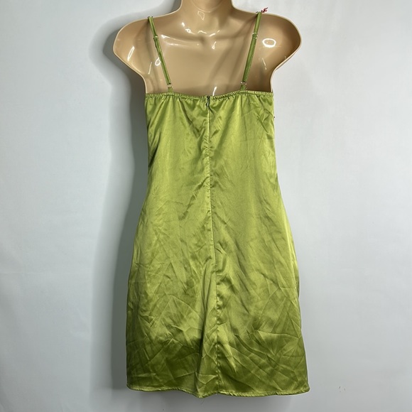 Unbranded silky floral embellished lingerie Y2K dress - Picture 4 of 4